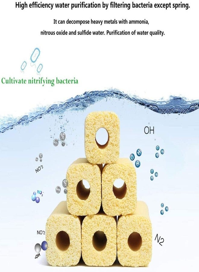 Vayinato Aquarium Filter Media, 10 Pcs - Fish Tank Ceramic Bio Media Blocks - Koi Pond Aquaculture - Image 2